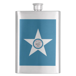 Petaca Bandera de la ciudad de Houston, Texas Flask