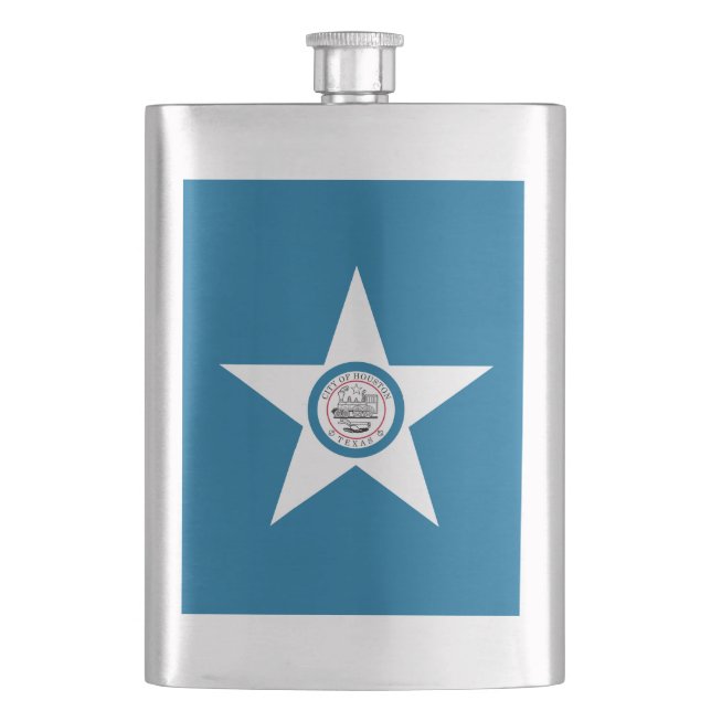 Petaca Bandera de la ciudad de Houston, Texas Flask (Anverso)
