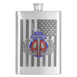 Petaca Bandera de la División Aerotransportada 82 con dis