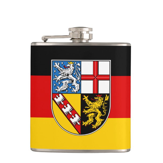 Petaca Bandera de la máscara de la cadera de Sarre (Anverso)