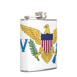 Petaca Bandera de las Islas Vírgenes de los Estados Unido