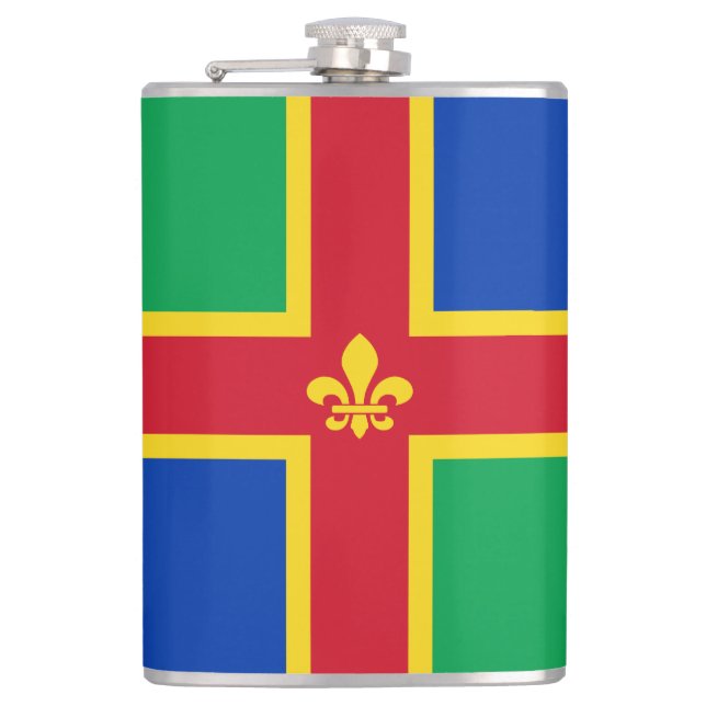Petaca Bandera de Lincolnshire (Anverso)