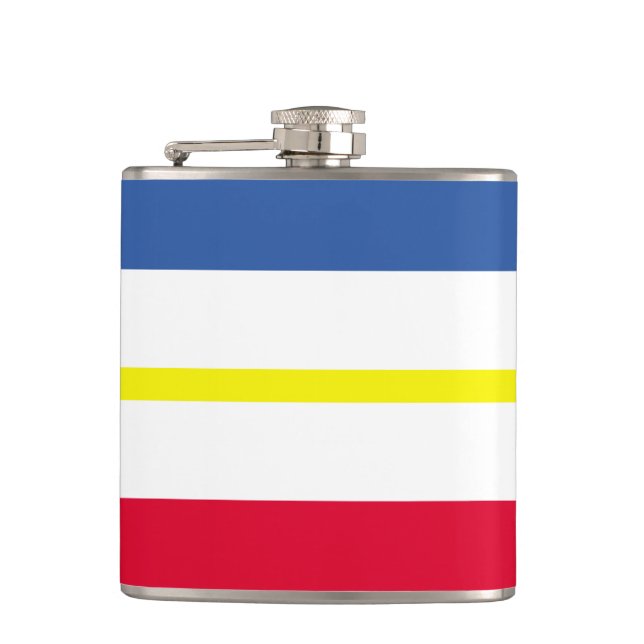 Petaca Bandera de Mecklemburgo-Pomerania Occidental (Anverso)