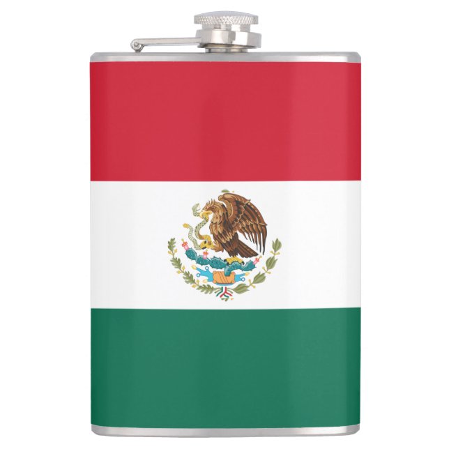 Petaca Bandera de México, Bandera de la República Mexican (Anverso)