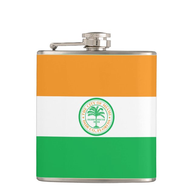 Petaca Bandera de Miami, Florida (Anverso)