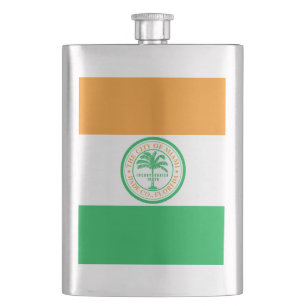 Petaca Bandera de Miami, Florida Hip Flask
