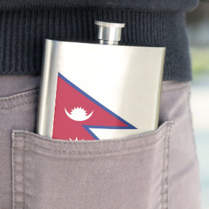 Petaca bandera de Nepal