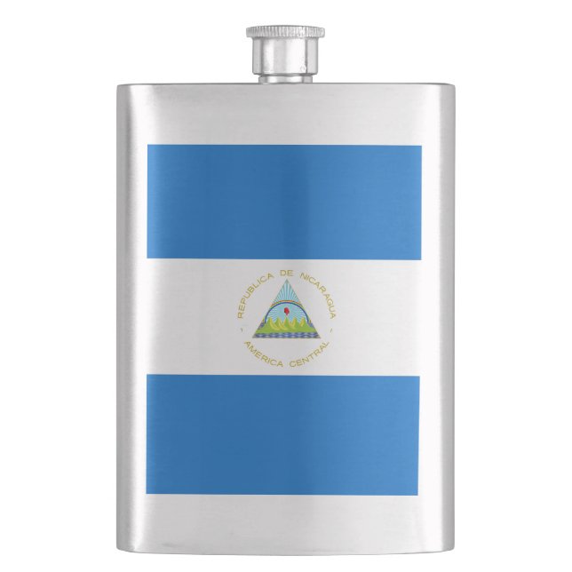 Petaca Bandera de Nicaragua (Anverso)