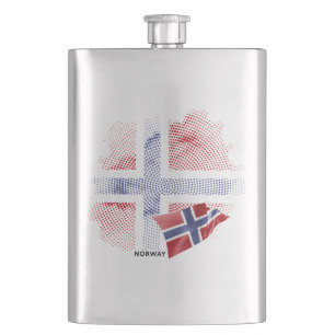 Petaca bandera de Noruega
