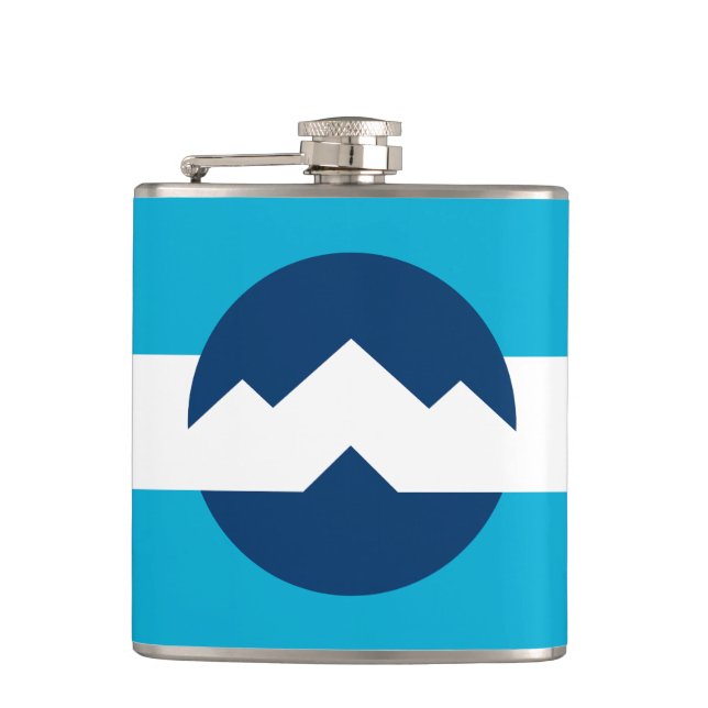 Petaca Bandera de Ogden, Utah (Anverso)