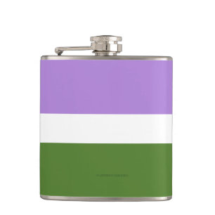 Petaca Bandera de orgullo genderqueer de SlipperyJoe lava