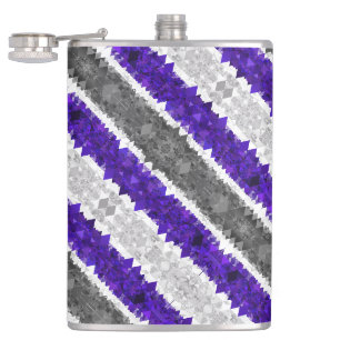 Petaca Bandera de orgullo Greygender geométrico boho retr