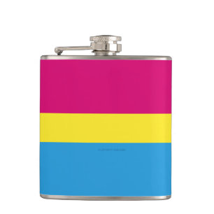 Petaca bandera de orgullo pansexual SlipperyJoe rosa ámba