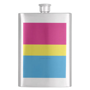 Petaca bandera de orgullo pansexual SlipperyJoe rosa ámba