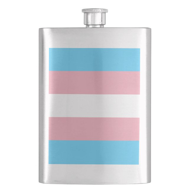 Petaca Bandera de orgullo transgénero (Anverso)