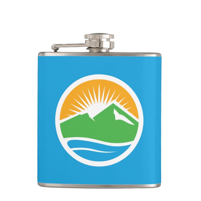Petaca Bandera de Provo, Utah (Anverso)