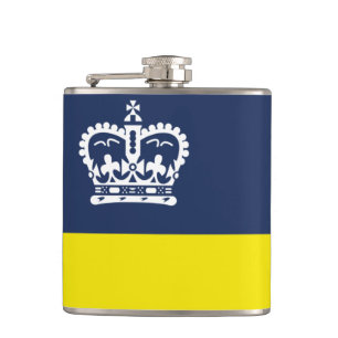 Petaca Bandera de Regina, matraz Saskatchewan