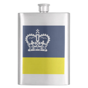 Petaca Bandera de Regina, matraz Saskatchewan