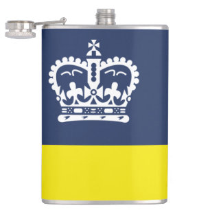 Petaca Bandera de Regina, matraz Saskatchewan