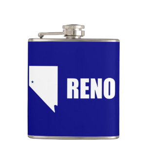 Petaca Bandera de Reno, Nevada Hip Flask