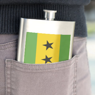 Petaca Bandera de Santo Tomé y Príncipe
