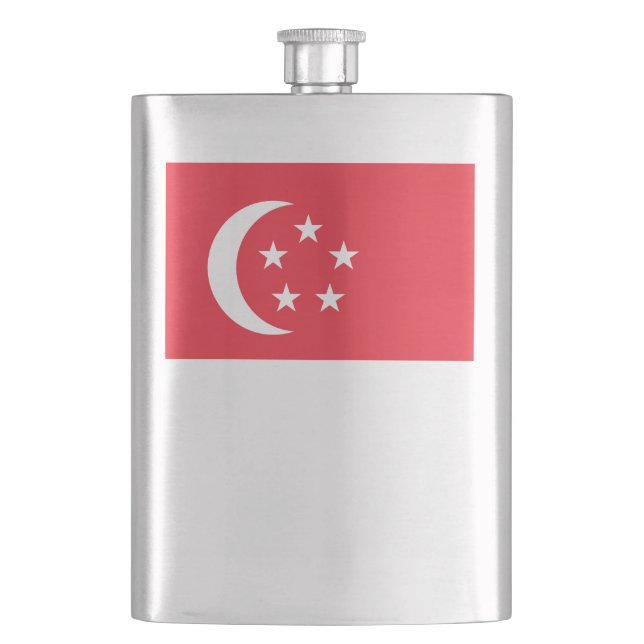 Petaca bandera de Singapur (Anverso)
