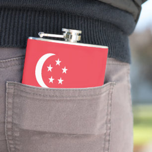 Petaca Bandera de Singapur