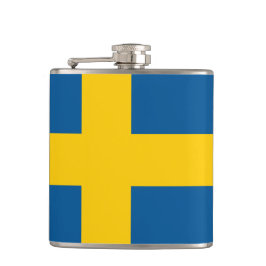 Petaca Bandera de Suecia Vinyl Wrapped Flask