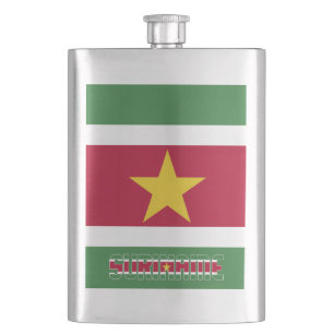 Petaca Bandera de Surinam elegante patriótico