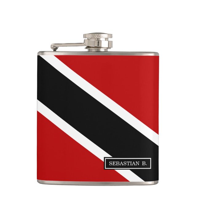 Petaca Bandera de Trinidad y Tobago (Anverso)