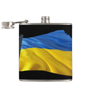 Petaca Bandera de Ucrania - Guerra, política, sufrimiento