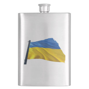 Petaca Bandera de Ucrania - Guerra, política, sufrimiento