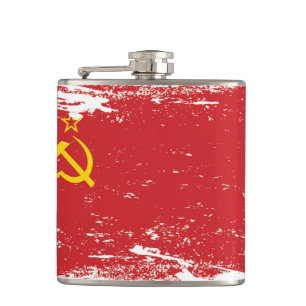 Petaca Bandera de Unión Soviética del Grunge - URSS