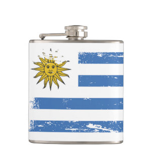 Petaca Bandera de Uruguay del Grunge
