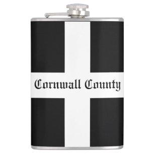 Petaca Bandera del Condado de Cornwall