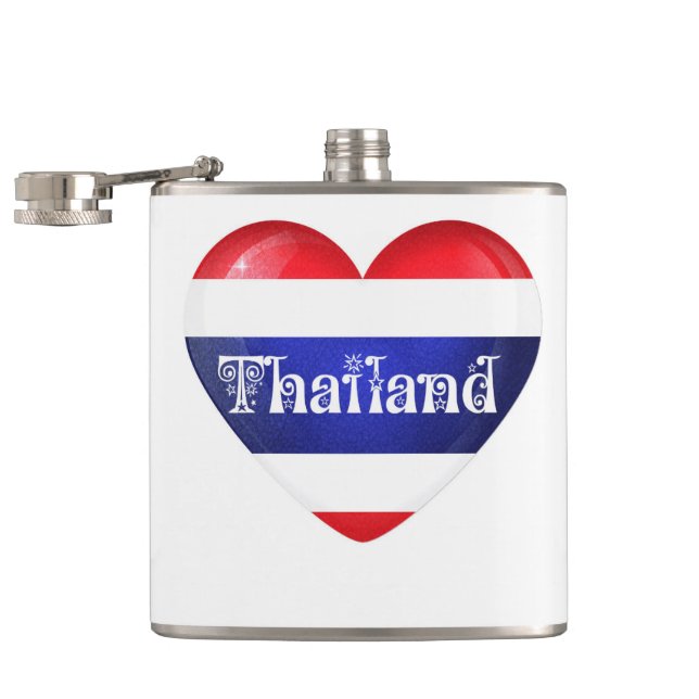 Petaca Bandera del Corazón de Tailandia (Abierto)