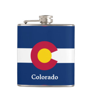Petaca Bandera del estado de Colorado