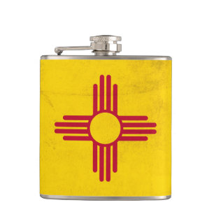 Petaca Bandera del Estado de Nuevo México - Zia Sun