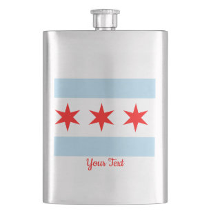 Petaca Bandera del matraz clásico de Chicago
