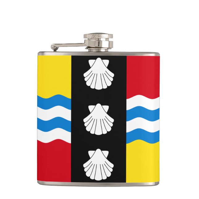 Petaca Bandera del matraz de cadera de Bedfordshire (Anverso)