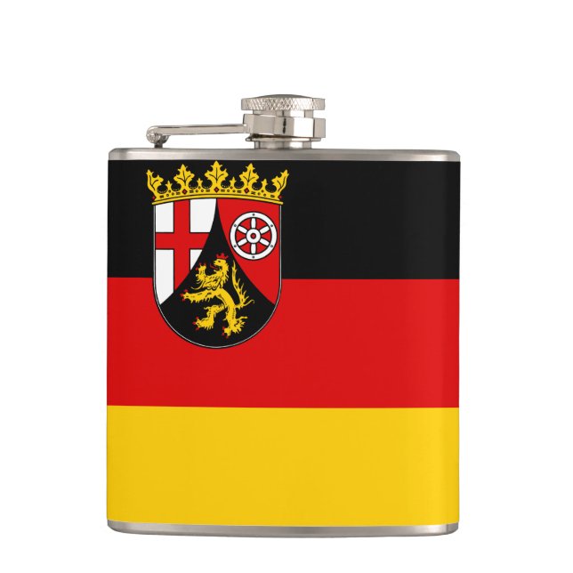 Petaca Bandera del matraz de Renania-Palatinado (Anverso)