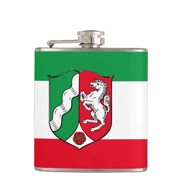 Petaca Bandera del matraz de Westphalia Norte (Anverso)