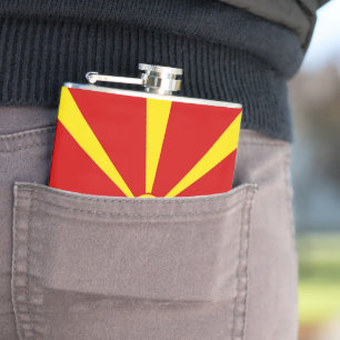Petaca Bandera del Norte de Macedonia