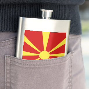 Petaca Bandera del Norte de Macedonia