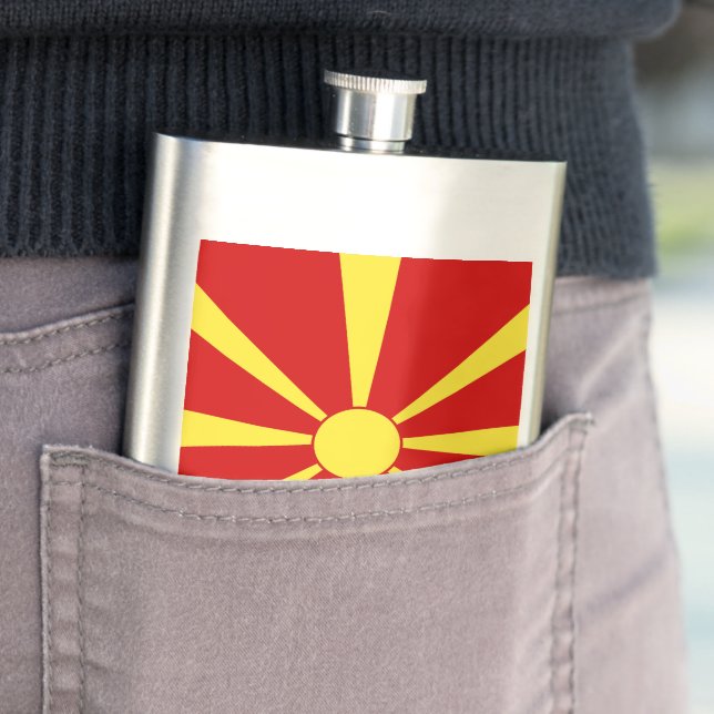 Petaca Bandera del Norte de Macedonia (In Situ)