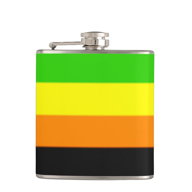 Petaca Bandera del Orgullo Aromántico de las Malvinas (Anverso)