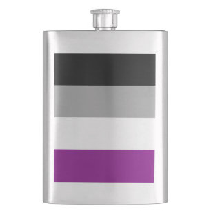 Petaca Bandera del orgullo asexual LGBTQ