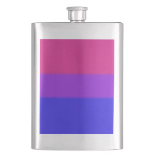 Petaca Bandera del Orgullo Bisexual Caída