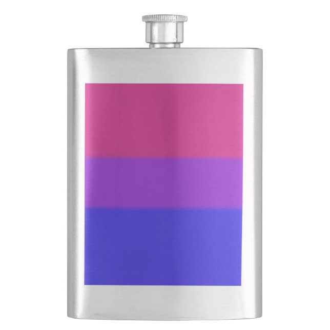 Petaca Bandera del Orgullo Bisexual Caída (Anverso)