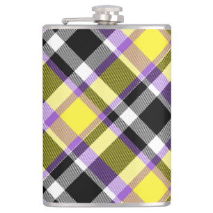 Petaca Bandera del Orgullo de Oro Ecléctico Quirky